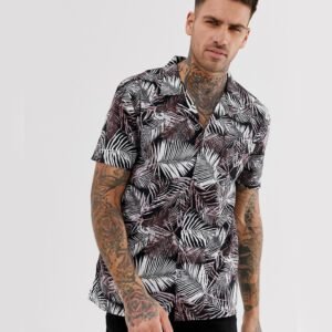 Soul Star Leaf Print Shirt